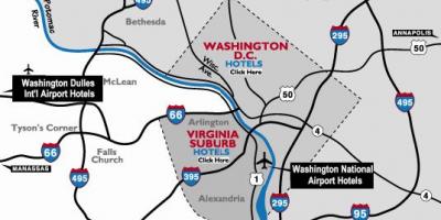 Washington dc-a aerodrome mapu