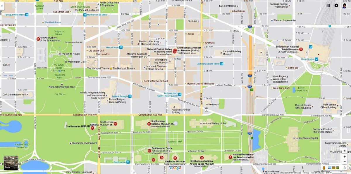 mapa nacionalni centar i muzeji