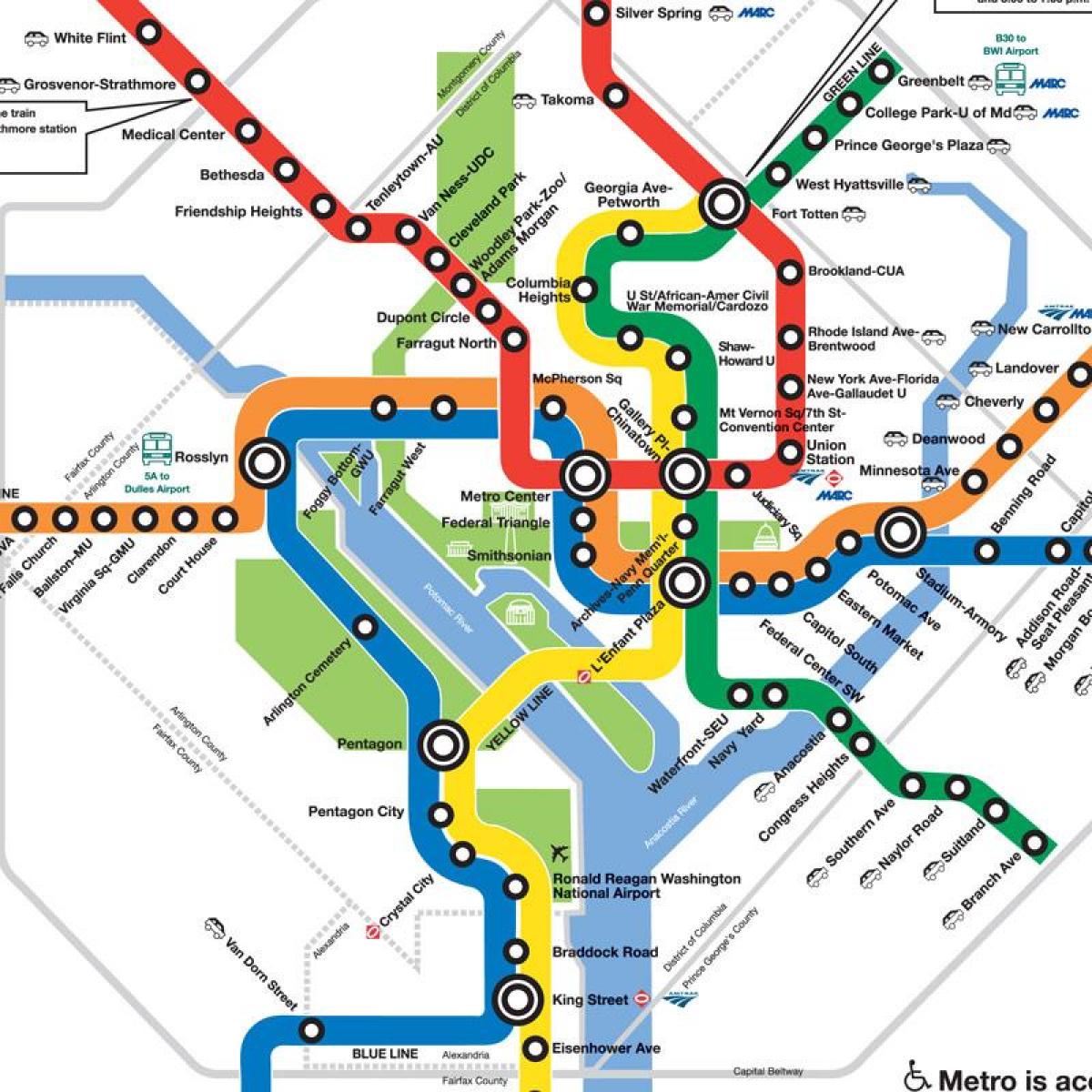 novi dc metro mapu