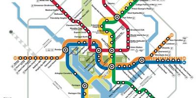 Dc metro mapa metroa