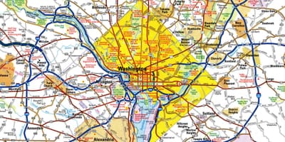 Washington dc mapu
