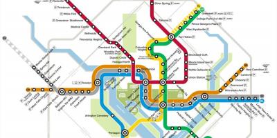 Dc metro mapu 2015