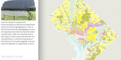 Washington dc urbanističke mapu