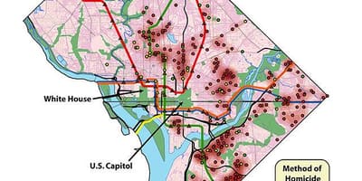 Washington dc loše četvrti mapu
