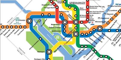 Novi dc metro mapu