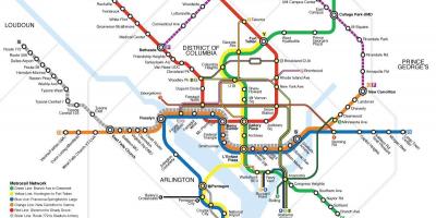 Washington javni prijevoz mapu