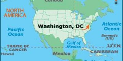 Washington na svijetu mapu